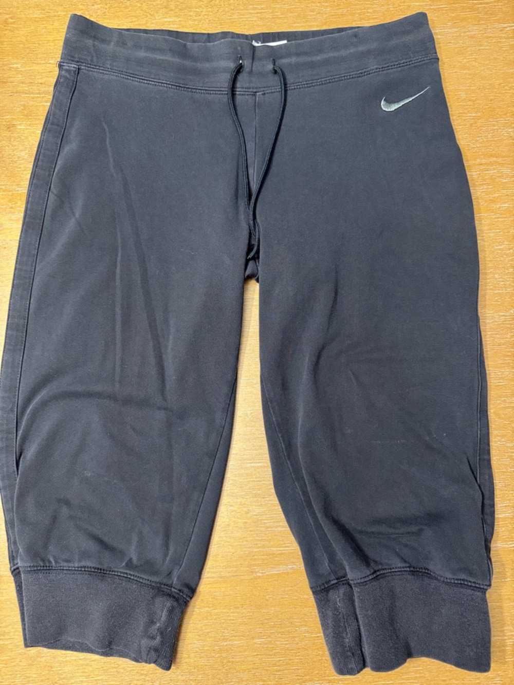 Nike Black Capri with Swoosh Logo
